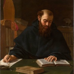 Saint Augustine in his study